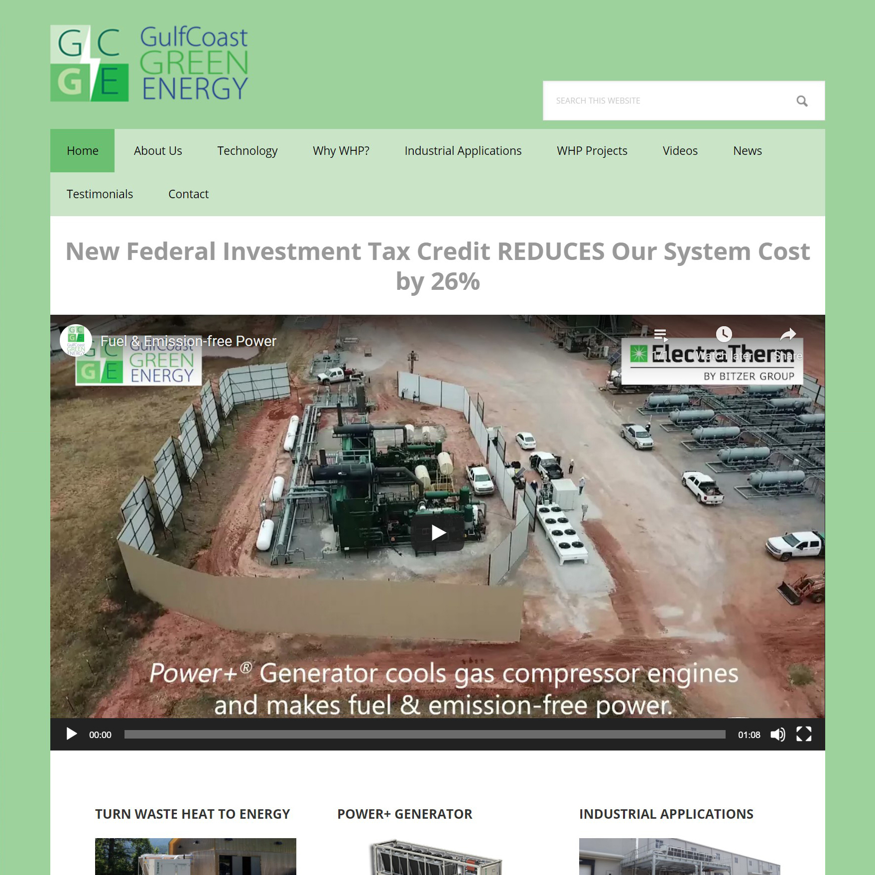 industrial website design