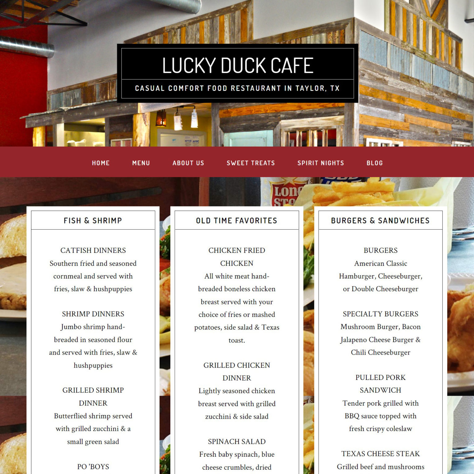 restaurant wordpress website