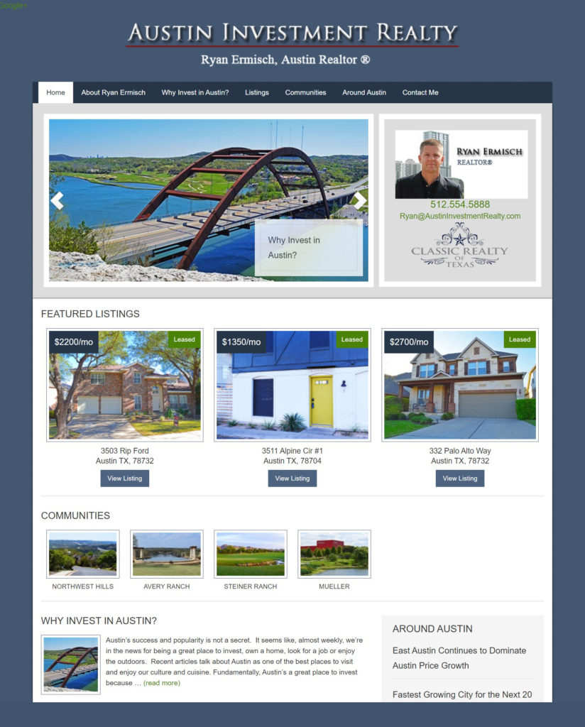 Real Estate website design
