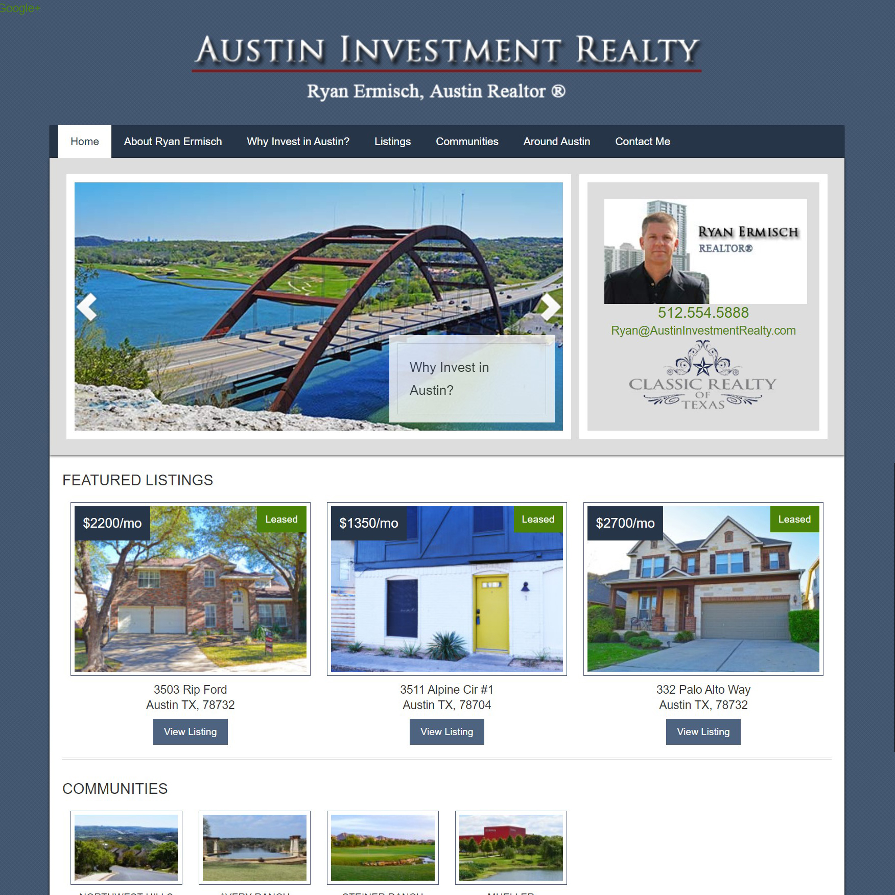 real estate website design