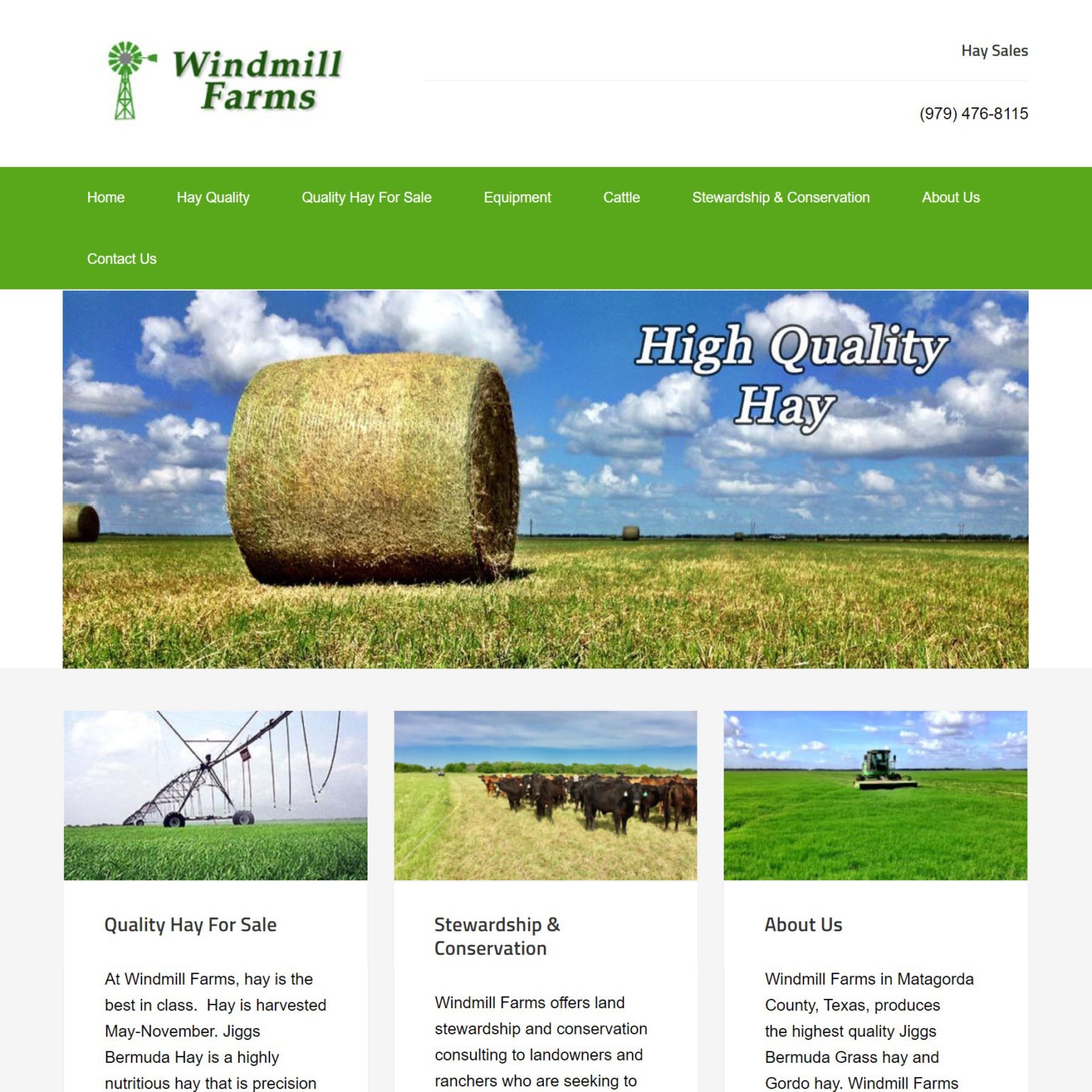 agricultural website design
