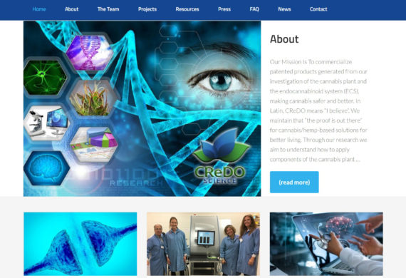 Science/Research website development